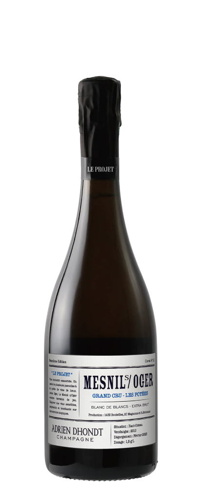 Adrien Dhondt Mesnil sur Oger Grand Cru Les Potées Blnac de Blancs Millésime